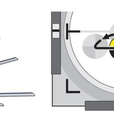 a close up of a clock