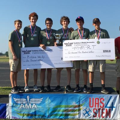 MMRT, first-place winners of the 2017 UAS4STEM national competition.