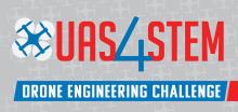 UAS4STEM logo with drone graphic and blue, red text.