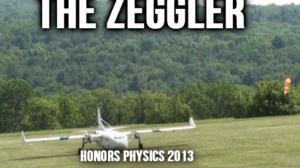 Video screen shot of landing roll out, courtesy of student Konrad Kaczmarczyk