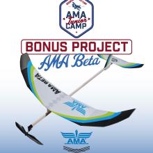 Image of AMA BETA free flight aircraft on the cover of the instruction booklet