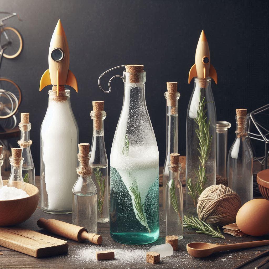 a table topped with lots of counter space